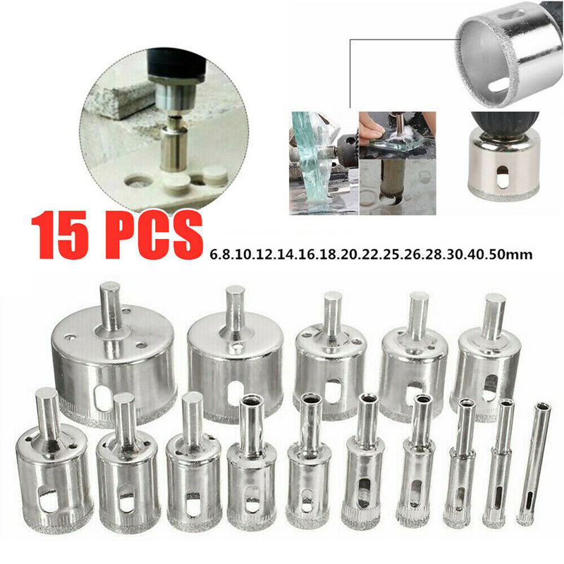 10/15pcs Set Tile drill bit Se - Reciprocating Saw Attachment Drill 评论和价格