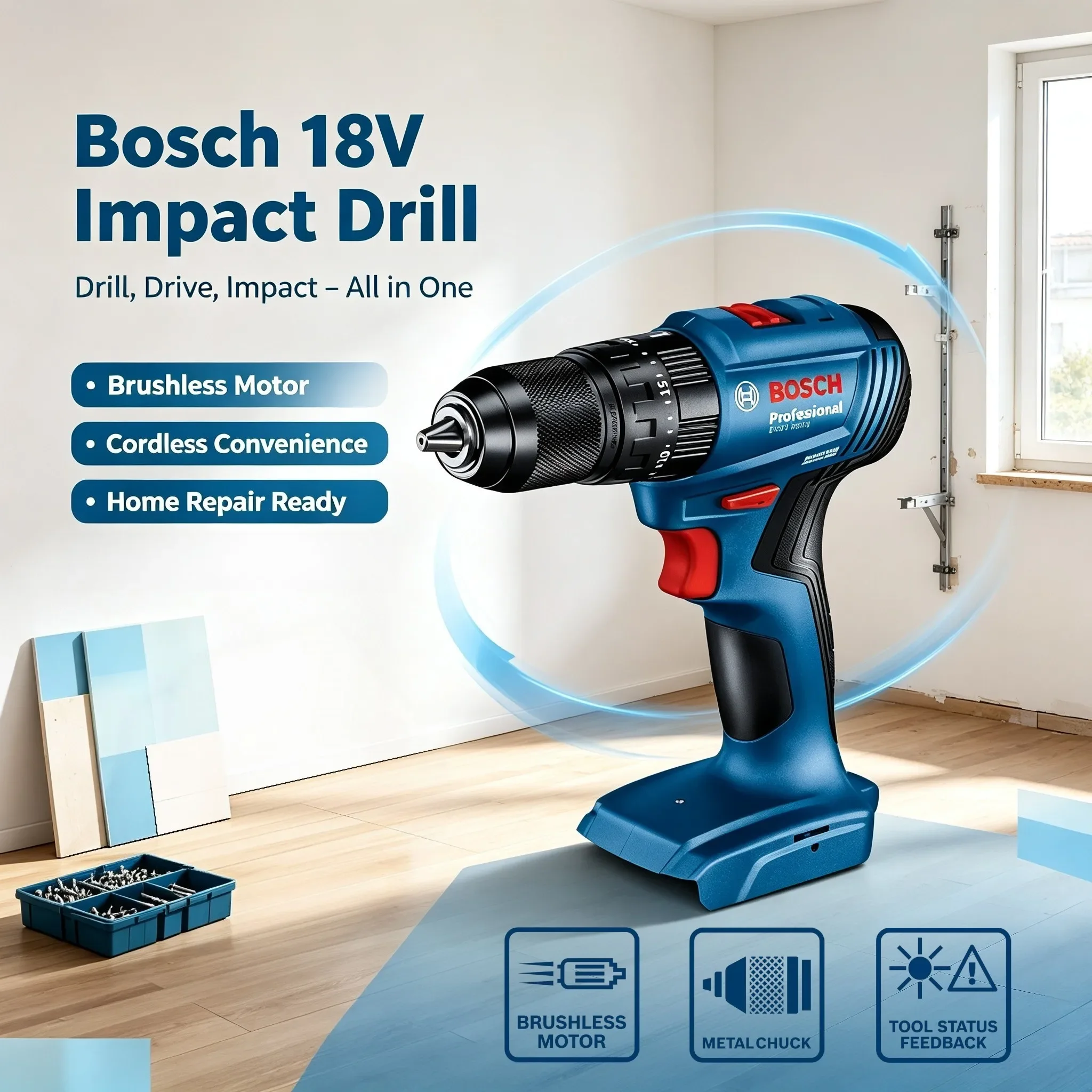 Bosch GSB 185-LI 18V Brushless - Brushless Cordless Electric Drill 18V 评论和价格