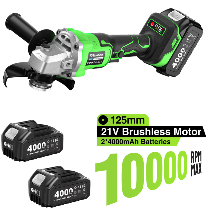TaskStar 10000 RPM Angle Grind - Brushless Angle Grinder Battery Powered 评论和价格