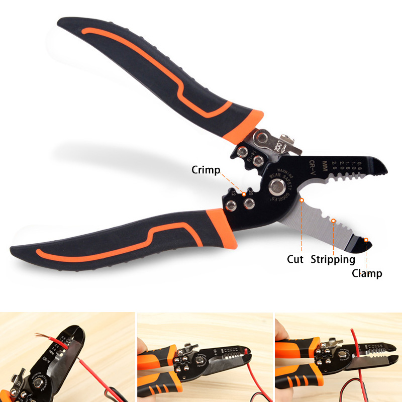 175mm Stripping Crimping Plier - Automatic Wire Stripper Cutter 评论和价格