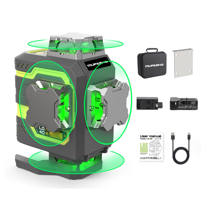 16 Line Laser Level 360 Self L - Laser Level 16 Lines 4D Green 评论和价格