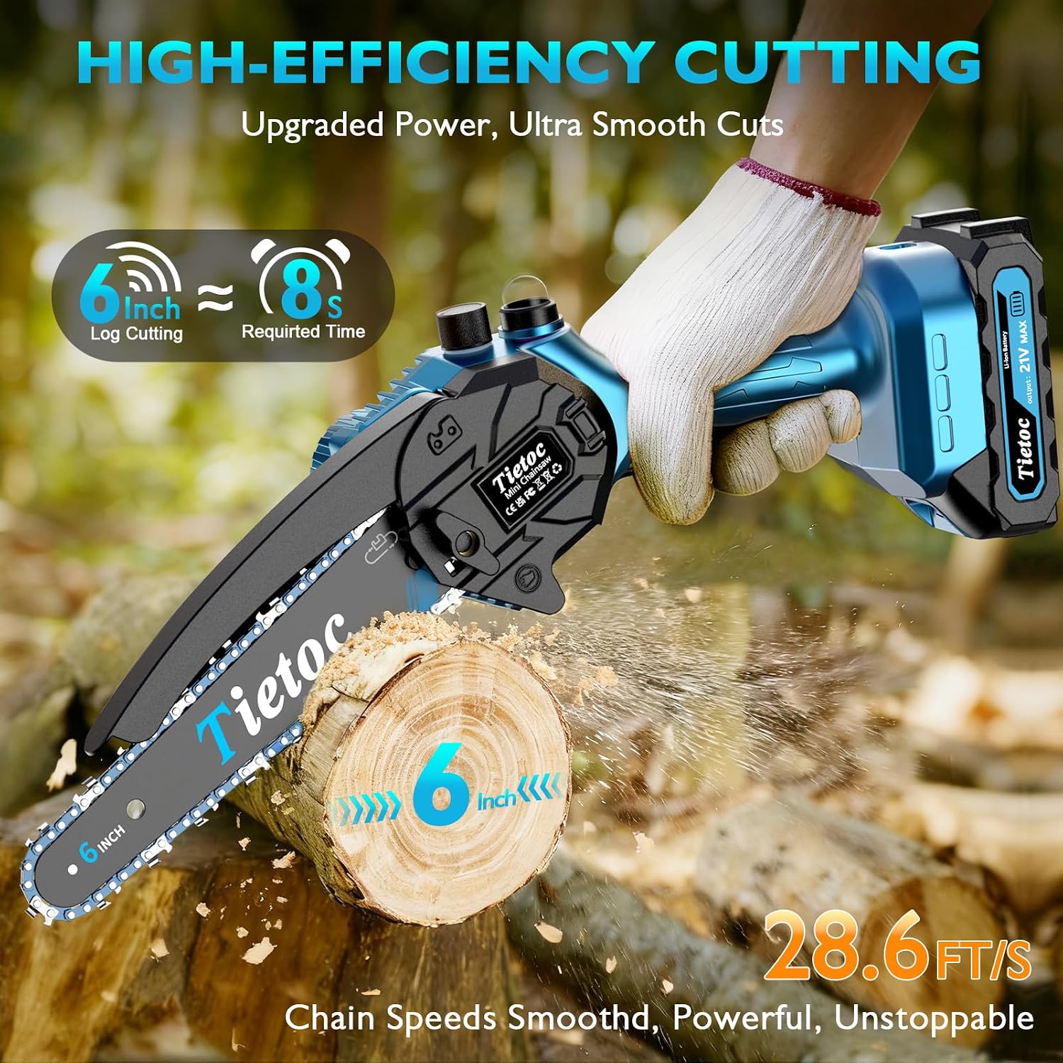 Mini Chainsaw, 6 Inch Chain Sa - Mini Electric Chainsaw 6 Inch 评论和价格